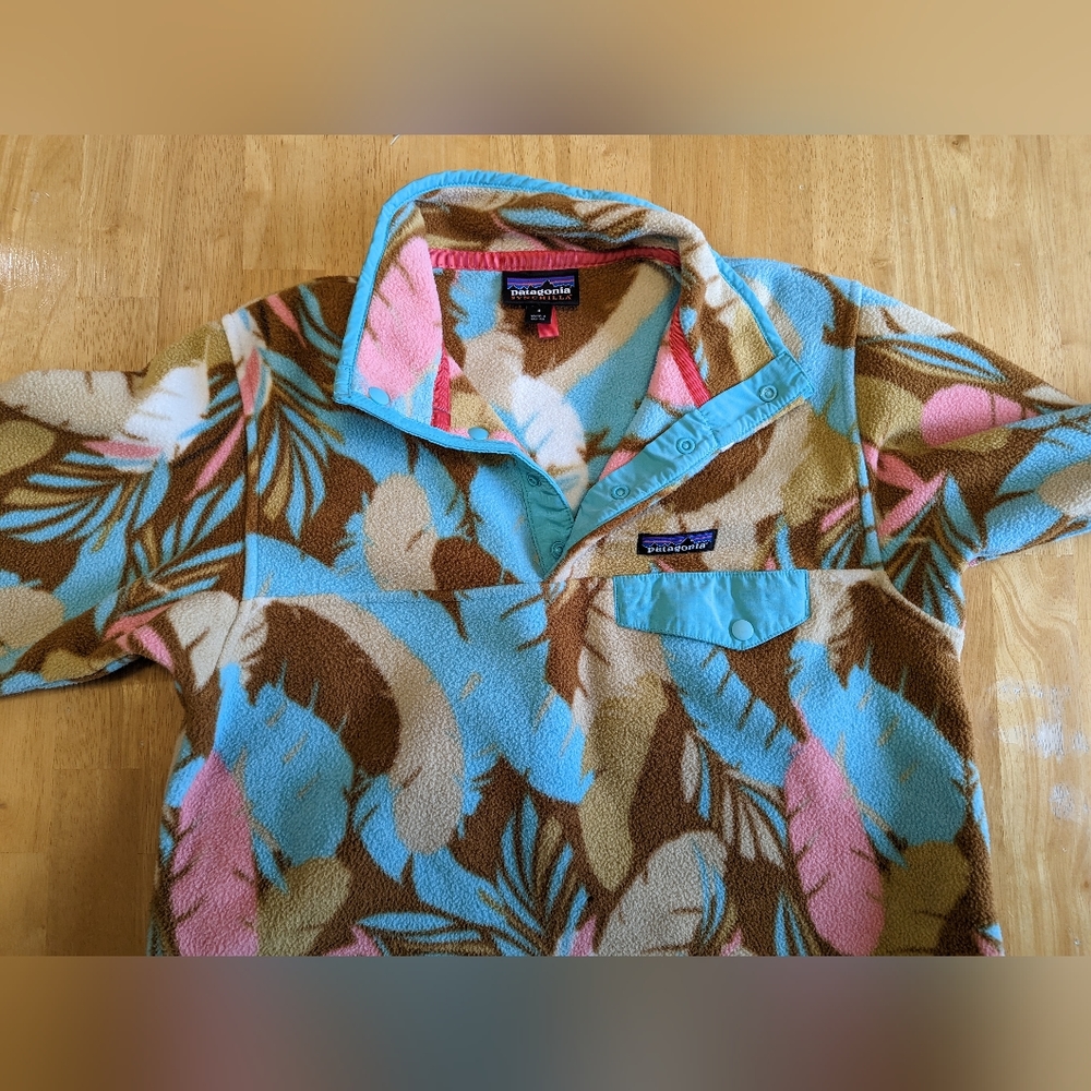 Patagonia Lightweight Synchilla Snap T Pullover in Feather Dance Brown